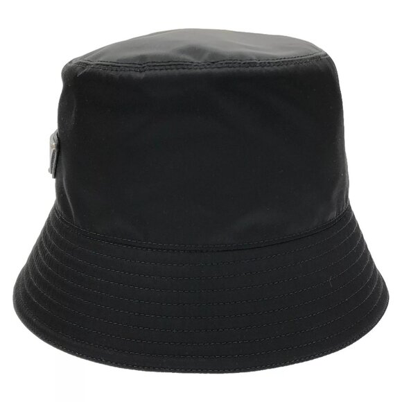 PRADA hat 1HC1372DMIF0002M Nylon Black NEW Women - Picture 1 of 8